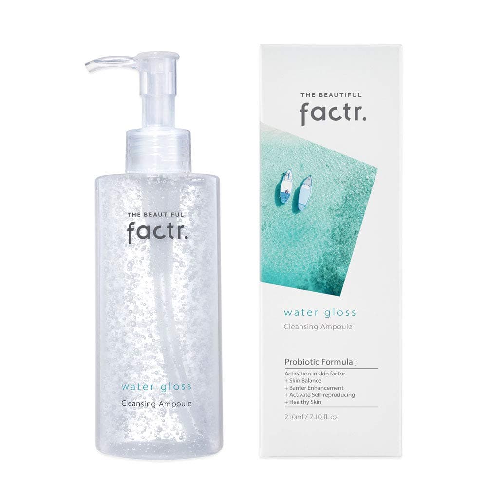 The Beautiful Factr. K-Beauty Water Gloss Cleansing Ampoule | Face Wash, Make Up Cleansing | For All Skin Types [Skin Probiotic Formula] 210ml