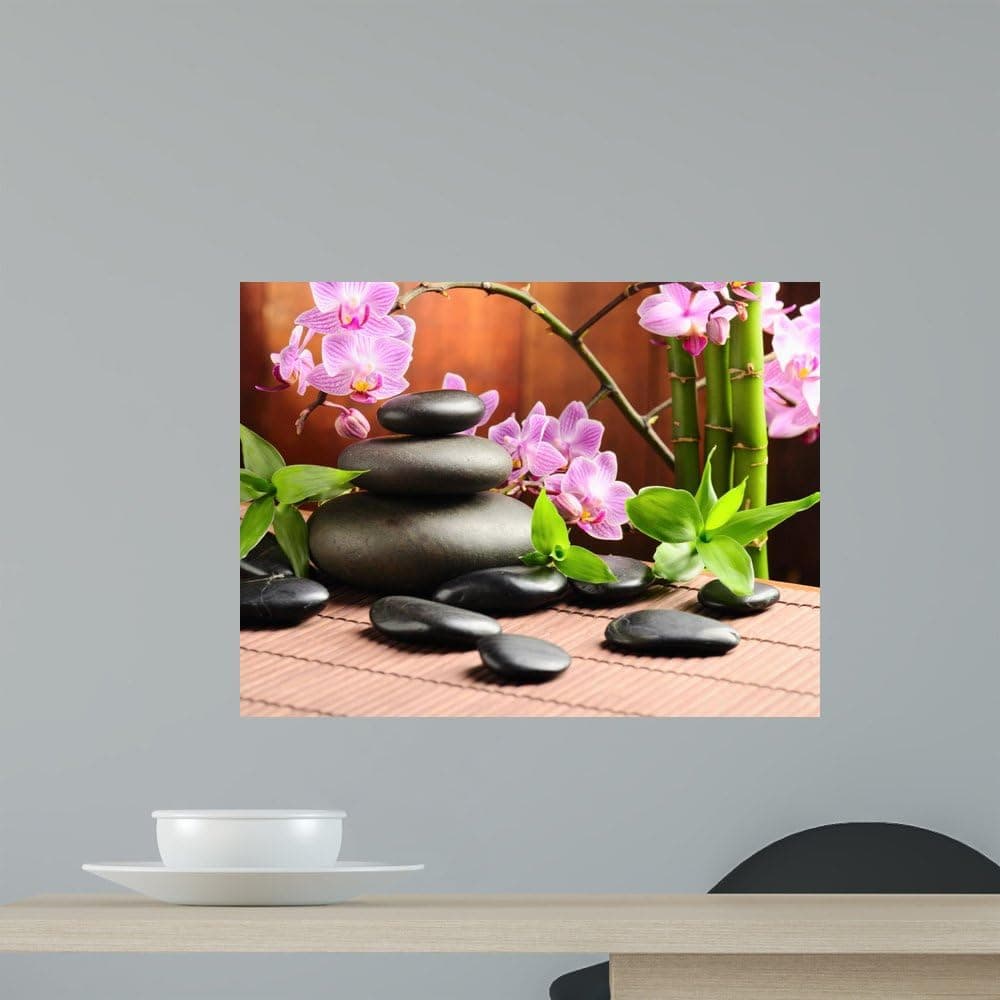 Wallmonkeys Spa Concept Wall Decal Peel and Stick Graphic WM320013 (18 in W x 14 in H)