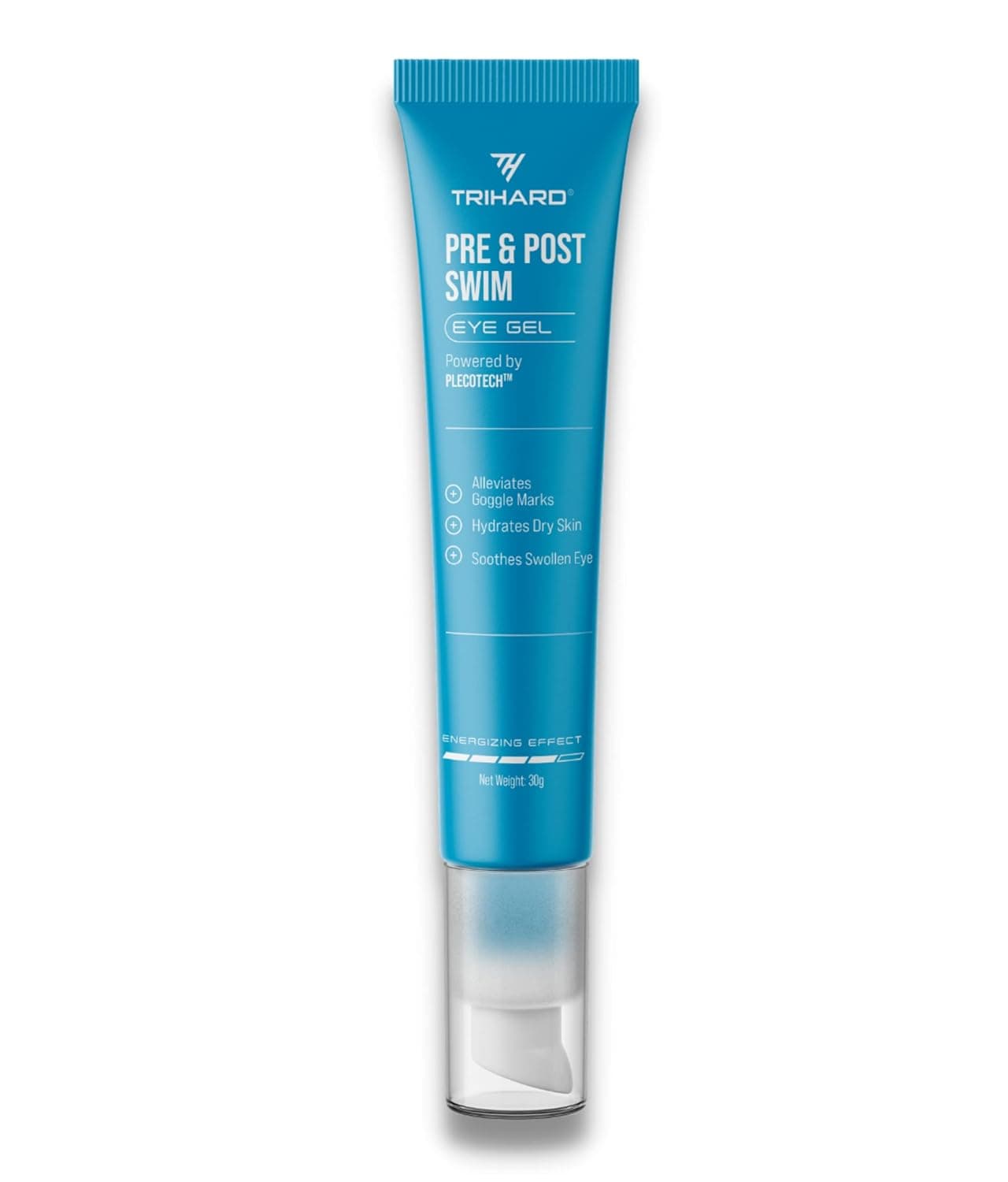 TRIHARD Pre and Post Swim Hydrating Eye Gel Moisturizer | Irritation Elevating Gel | Swim Goggles Mark Removing Gel | Swimmer Eye Health Gel | Soothing Gel under Eye Skin after Long Swim (Pack of 1)