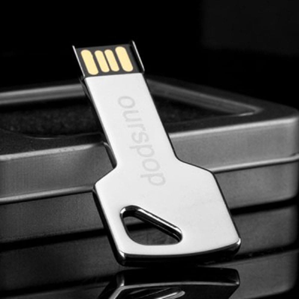 8GB OURSPOP®U512 Key USB 2.0 Flash Memory,Waterproof, Dustproof, Shockproof, Metal USB Flash Drive