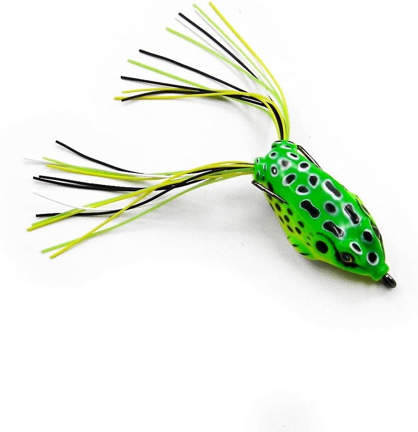 Fishing lure 1.96in/0.317oz Frog Hard Bait Wobbler Hooks Bait Fishing Tackle