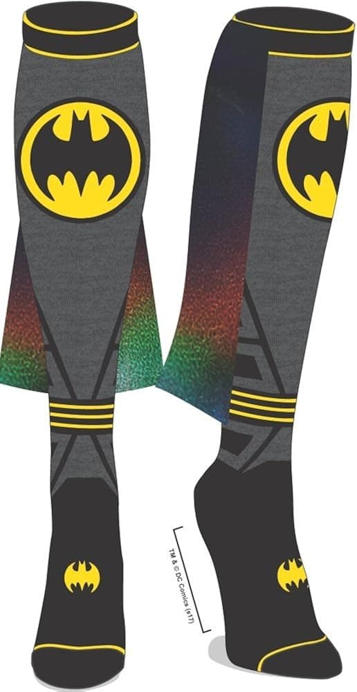 Batman Logo Costume Cape Knee High Socks New DC Comics Licensed Batgirl