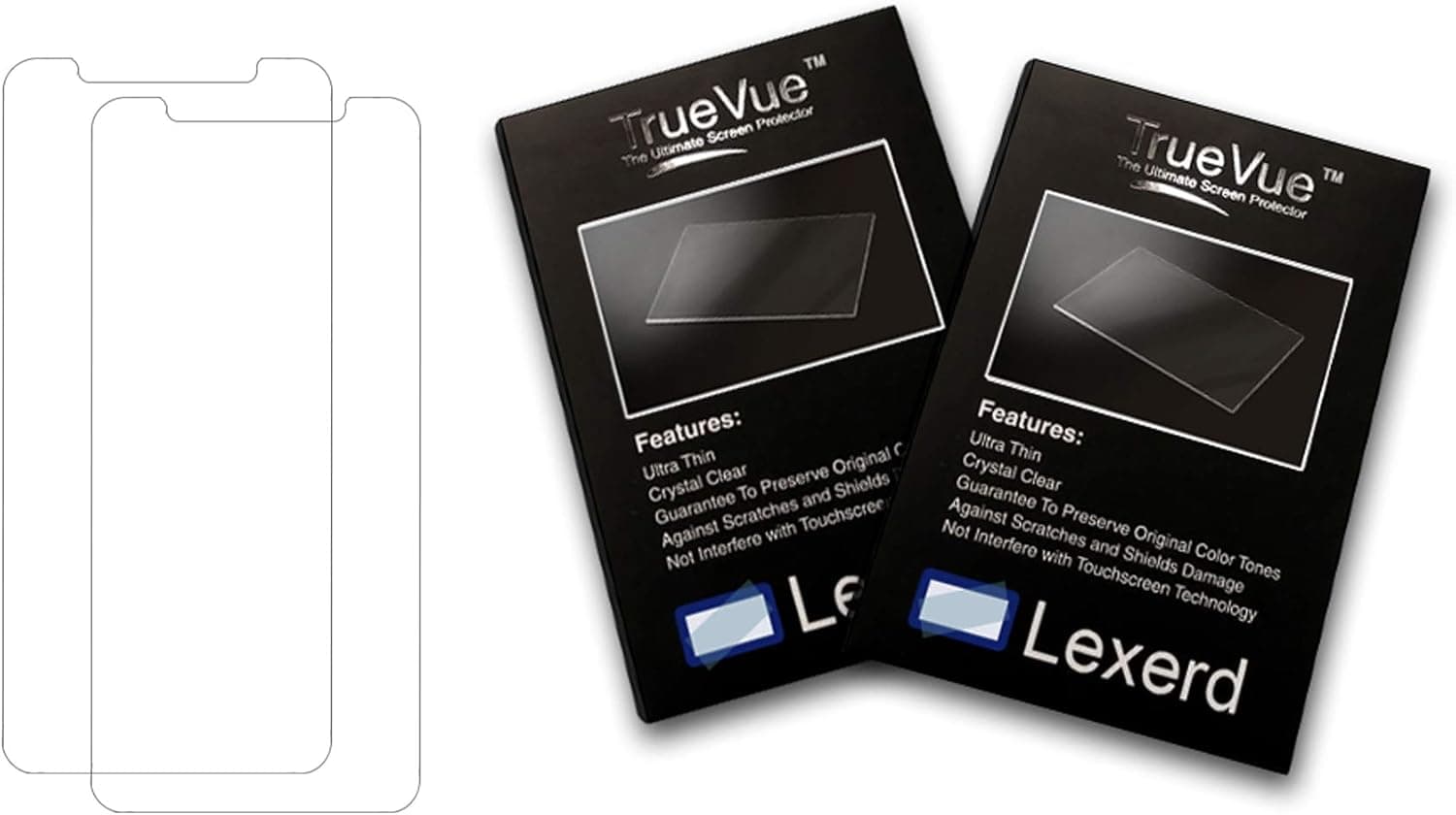 Lexerd - Compatible with Fujitsu stylistic ST5112 ST5010 TrueVue Crystal Clear Laptop Screen Protector (Dual Pack Bundle)