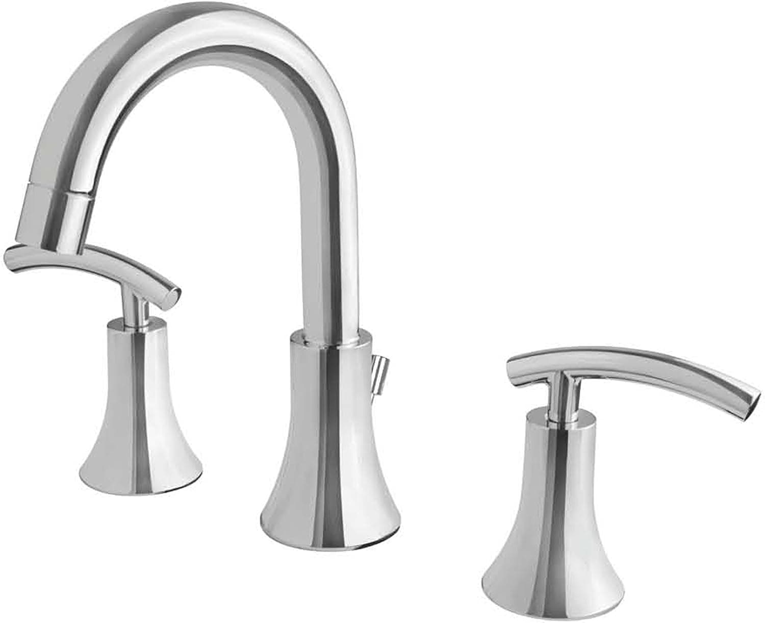 Ultra Faucets UF55310 Contemporary Collection Two-Handle Widespread Bathroom Sink Faucet, Chrome