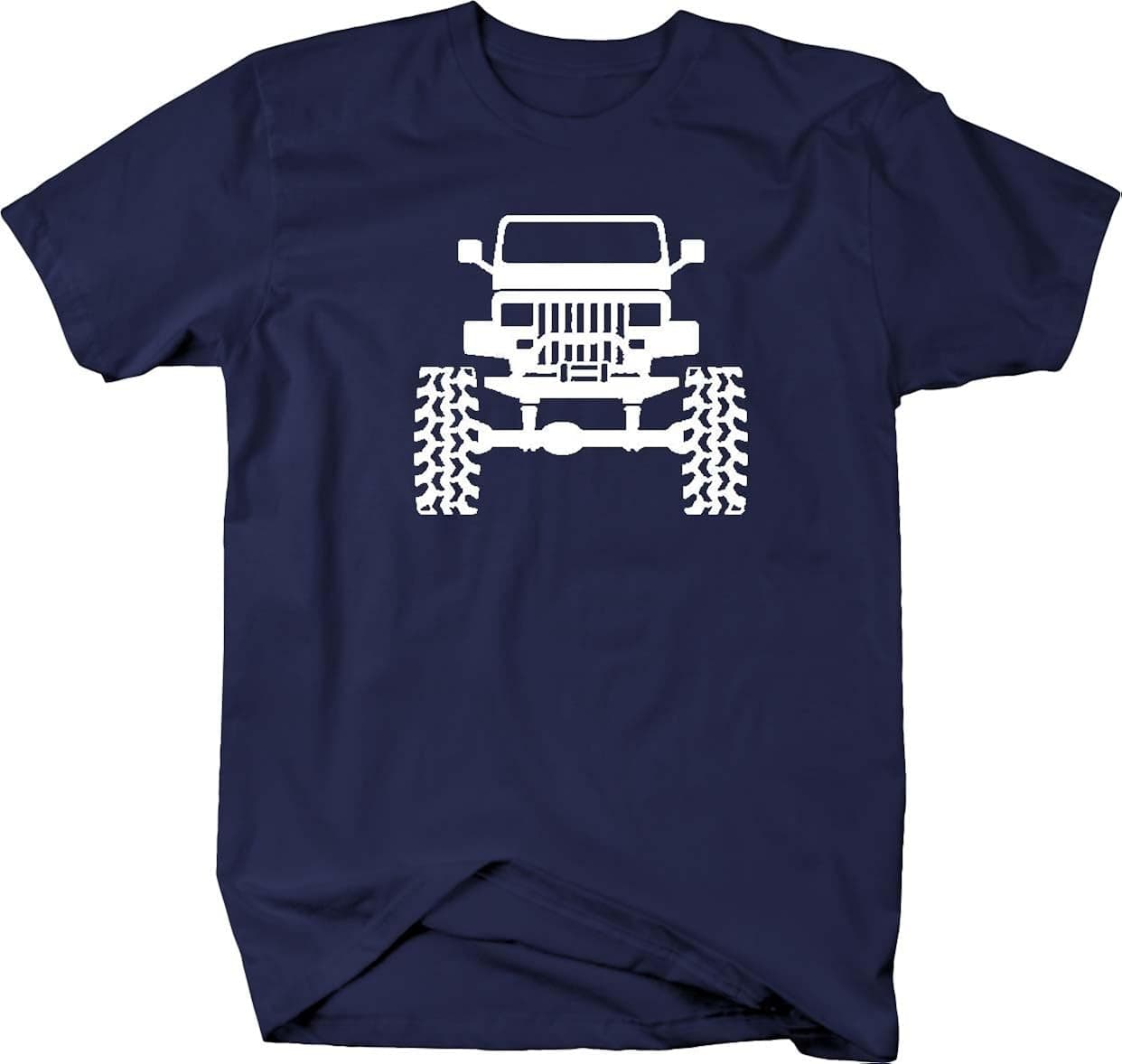 Jeep Lifted Wrangler YJ Square Lights Offroad Mens T Shirt - 2XL