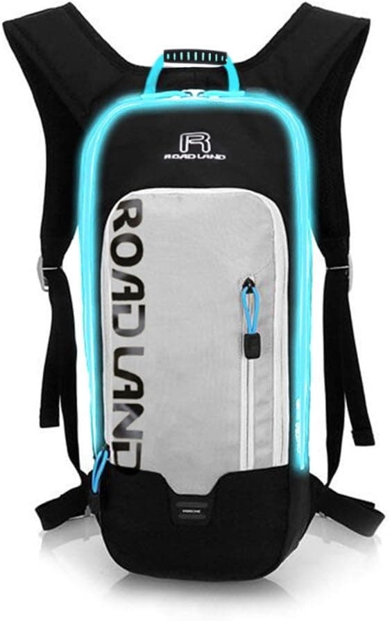 RoadLand Hydration Pack With 2L Water Bladder LED Light Up Flashing Men & Women & Kids Backpacks Running Cycling Hunting Climbing and Hiking