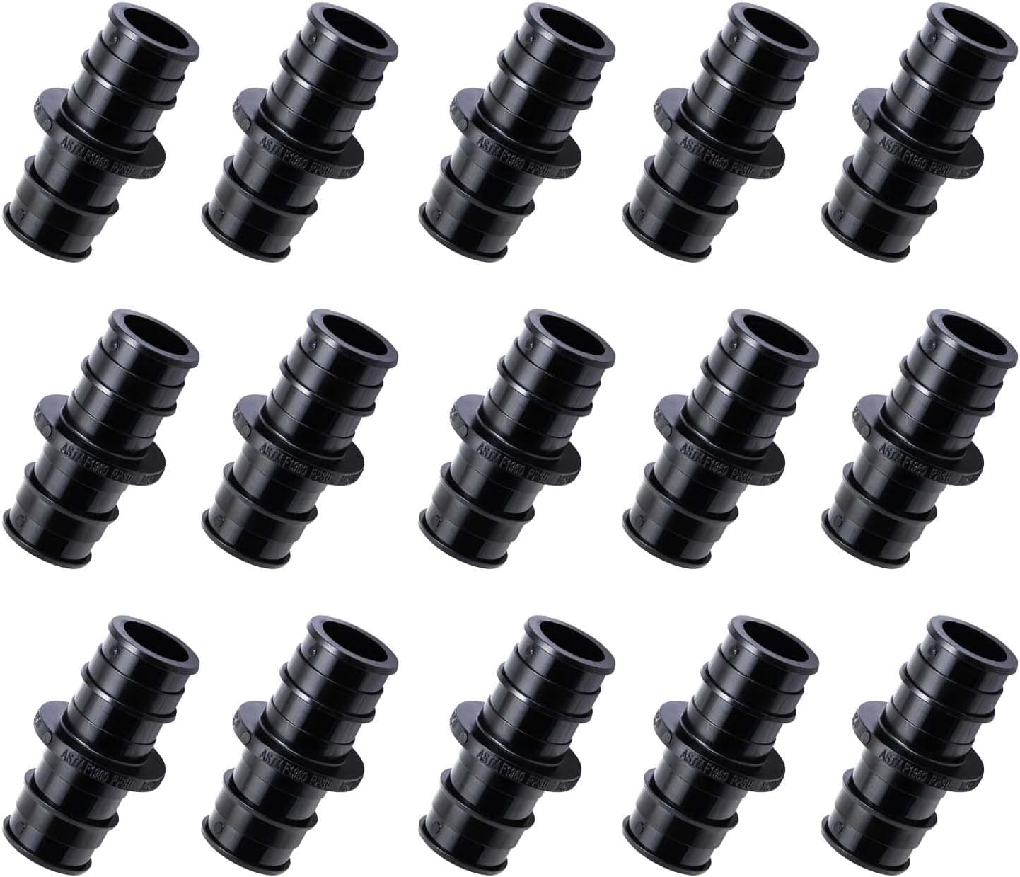LIONMAX 3/4 Inch Pex A Expansion Coupling, Poly Pex Expansion Fittings 3/4" Coupling (Pack of 15), for Plumbing System, Corrosion Resistant