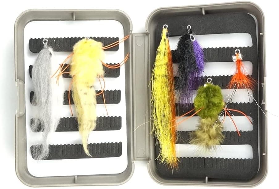 Riverruns Assortment Wet Flies Fly Fishing Trout Dry Fly Fishing Flies with Fly Box Package