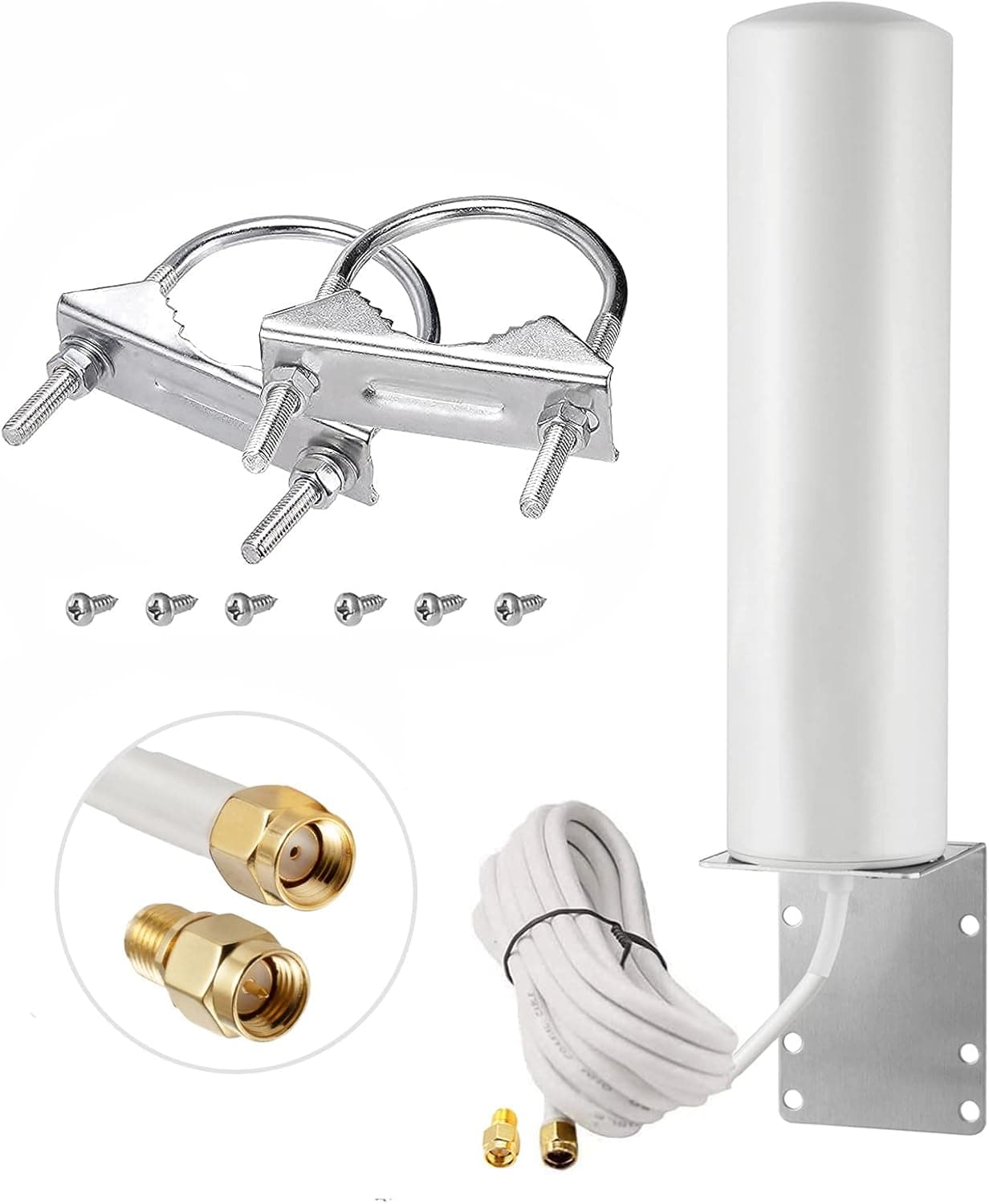 High Gain 10dBi Long Range Cellular 915MHZ LoRa Gateway Antenna with 3M/10FT Cable for Helium Hotspot RAK RAK2 Nebra Bobcat 300 SenseCAP M1 SyncroB.it Hotspot Finestra HNT Miner，Eifagur