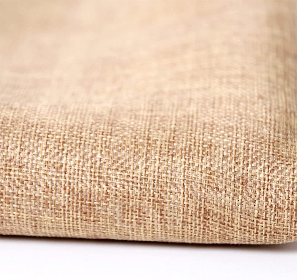 Flushbay Speaker Grill Cloth Linen Single Layer Speaker Fabric Protective Dustproof Mesh Cloth Stereo Fabric Replacement for Home Stage Speakers, Media Cabinet, KTV Box-Two Layers(50 * 146cm-Brown)