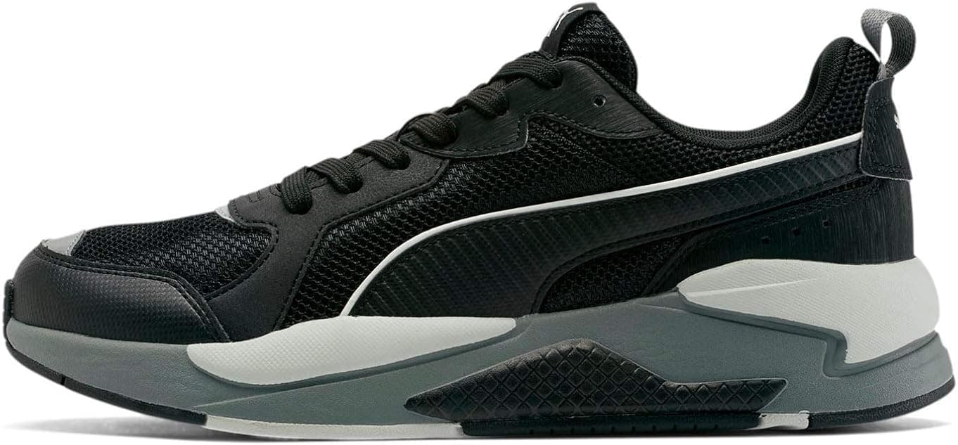 PUMA X-Ray Sneaker, Black Black-Metallic Silver-High Rise, 8 M US