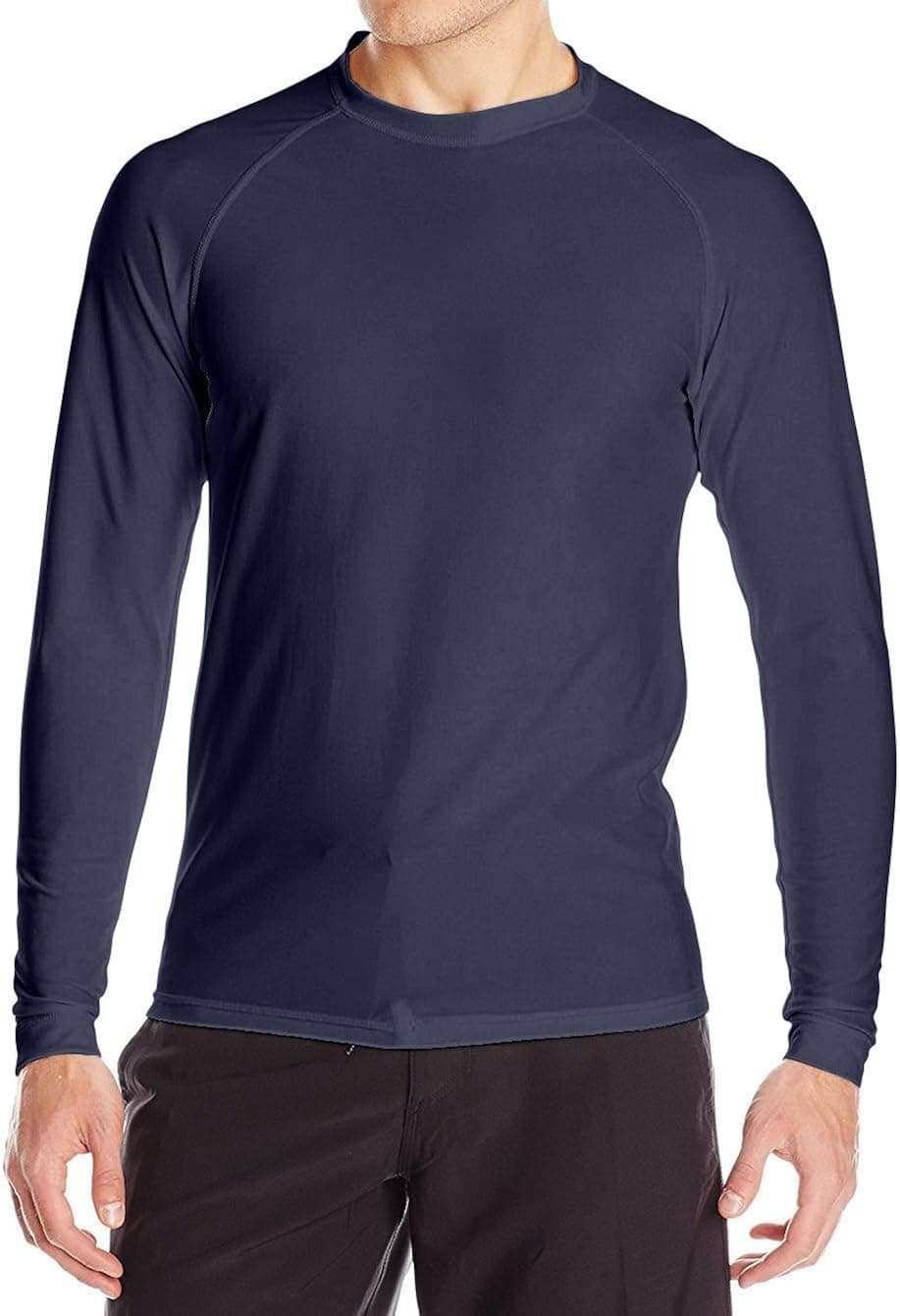 Loose Fit Swim Shirts For Men - Long Sleeve UV 50 + Sun Protection Swimwear - Play In The Sun All Day With No Sunburn - The Softest Most Comfortable Swimming Clothing (Charcoal Gray, 3XL)