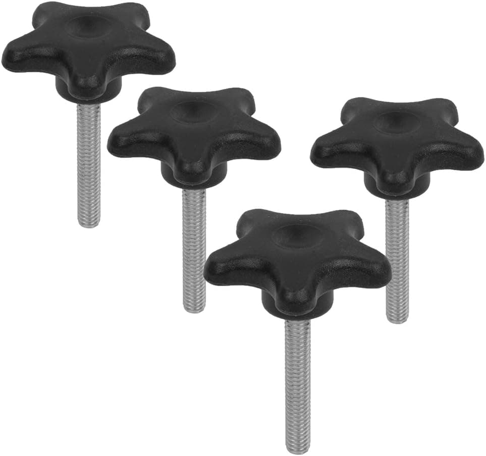 Round Knob with 2" Stud 1/4" x 20 - 4 Pack by Peachtree Woodworking - PW6107