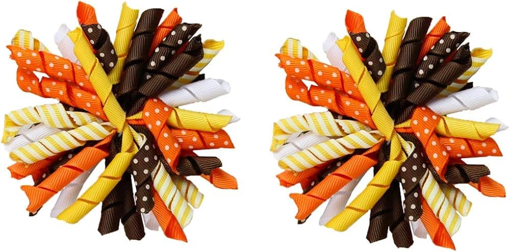 juDanzy 2 Pack of Thanksgiving Korker Hair Clips