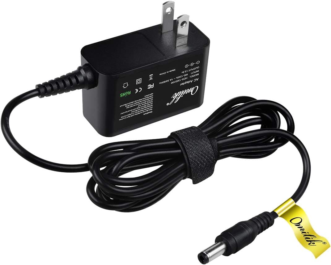 Omilik 6FT AC Adapter Fits for CEN TECH 5 in 1 Portable Power Pack # 60703 Jump Starter CEN TECH 4 in 1 3 in 1 Portable Power Pack # 69401 60657 Charger 4 in 1 Jump Starter Item# 39954 8884 CEN TECH