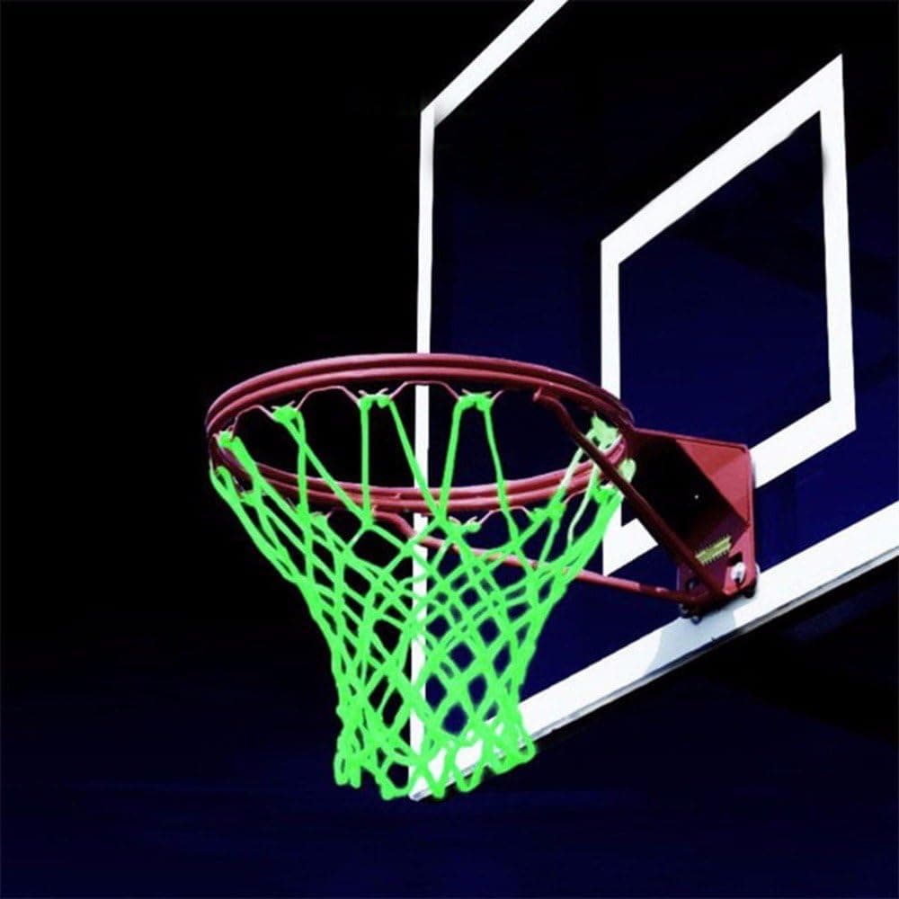 Kid Technologies Basketball NET Hoop Standard Durable Nylon Universal USA Sport (Glow-in-The-Dark)
