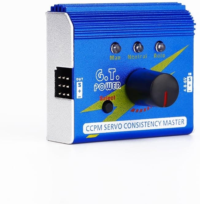 GT Power Servo Teste 3CH Digital Multi Servo Tester RC Aluminum Shell Servo Tester ECS Consistency Speed Controler Checker for RC Helicopter Car Boat