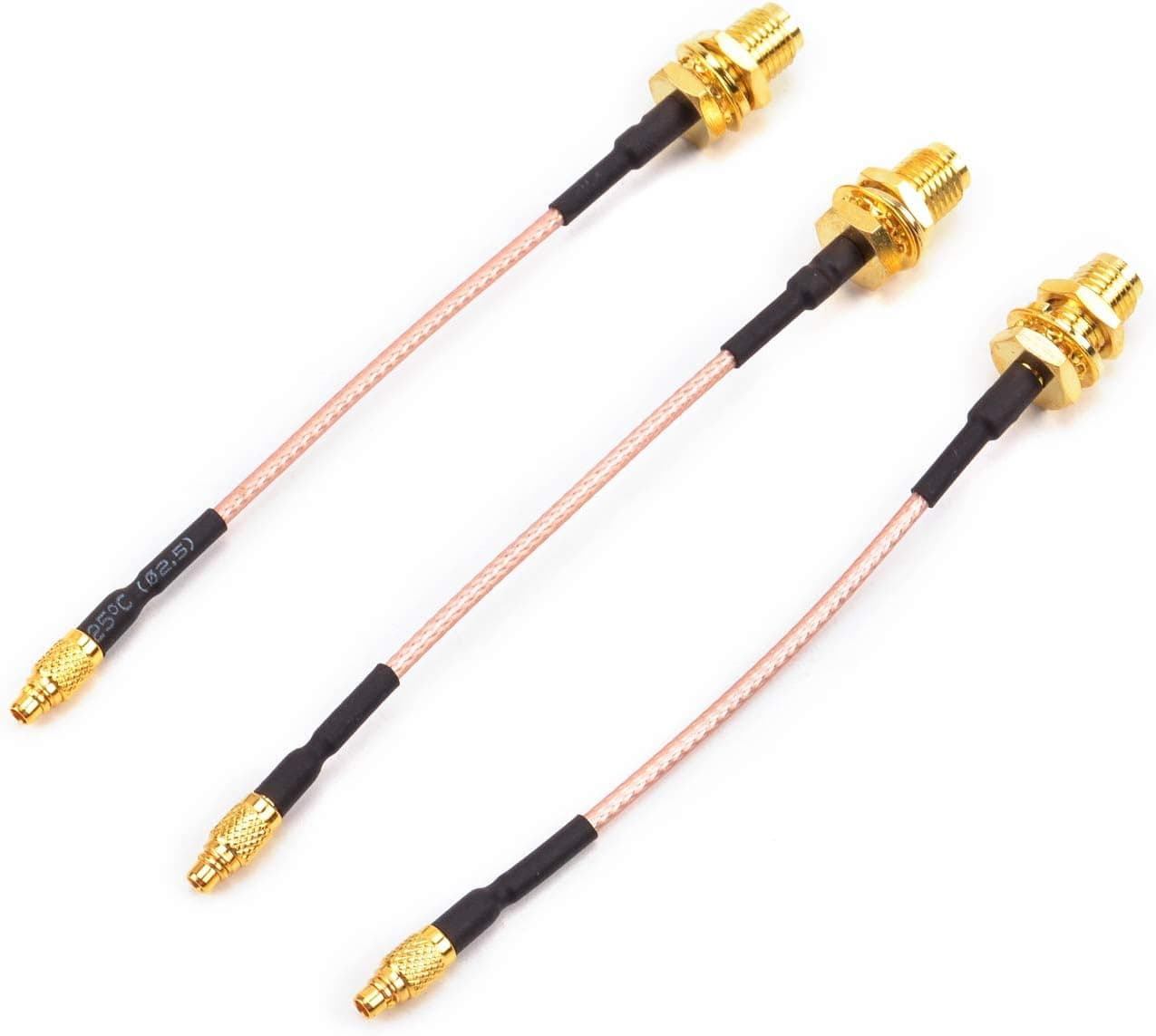 FPVKing FPV Antenna Extension Cable Adapter 95mm/3.7inch MMCX to SMA Female Low Loss Antenna for FPV Racing Drone Quadcopter DIY Accs