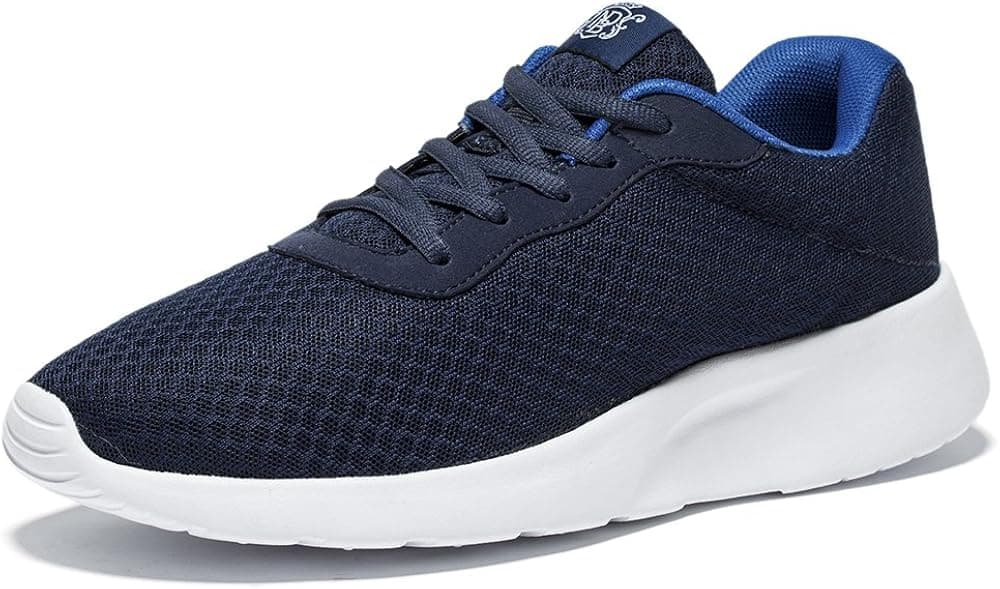 NDB Men's Casual Fashion Comfort Sneakers Outdoor Sport Gym Breathable Jogger Running Shoes (10 D(M) US, Dark Blue)