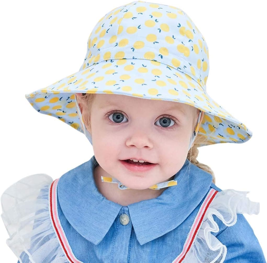 GZMM® Baby Girls Sun Protection Hat Cotton Breathable Material UPF50+