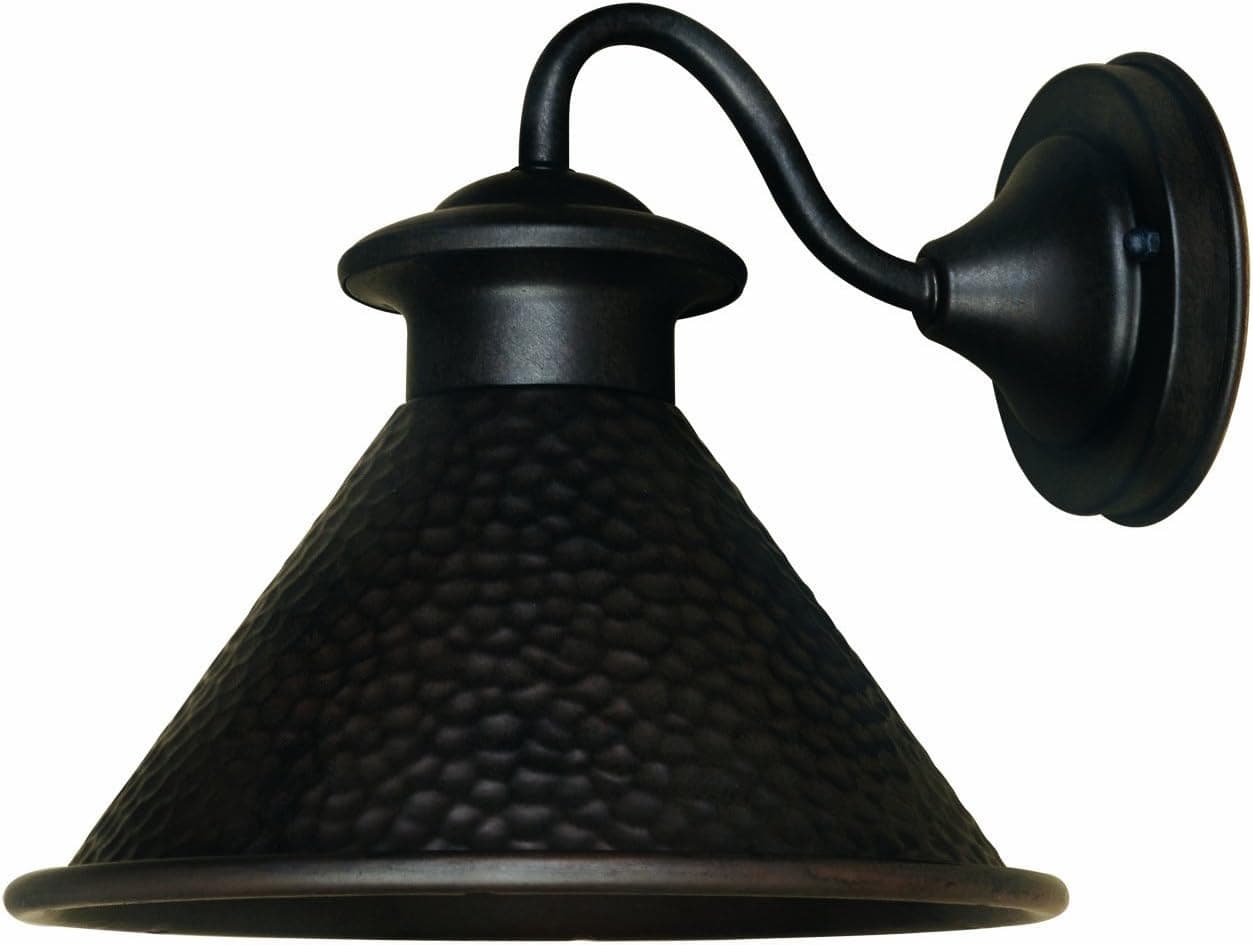 World Imports 9003S-89 Dark Sky Essen Collection Single Light Short Arm Wall Sconce, Bronze