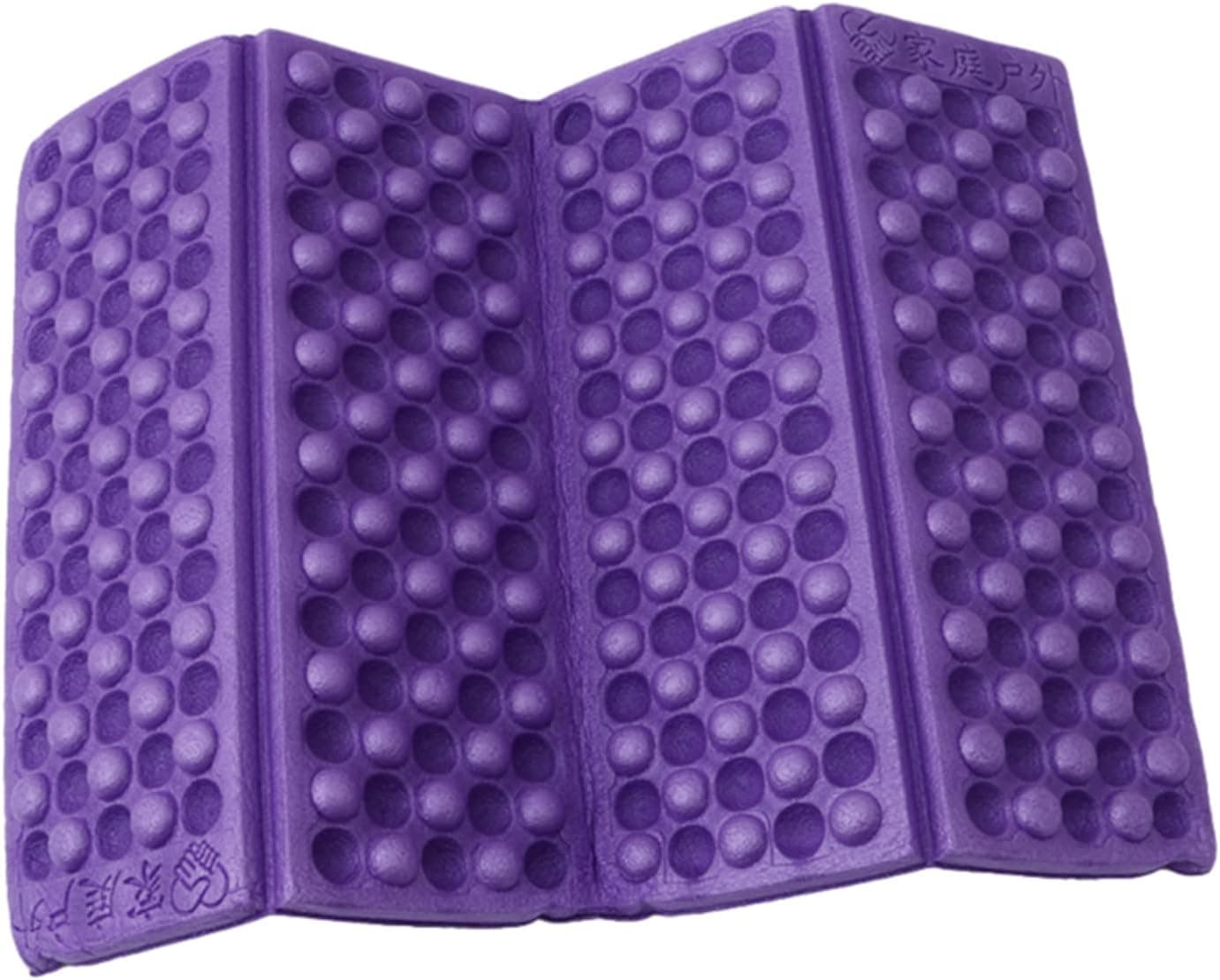 ZHANGXD Portable Lightweight Mini Waterproof Folding Mat, Foam Sitting Pad for Outdoor Activities, Foldable Kneeling and Seat Cushion for Comfort(Purple)