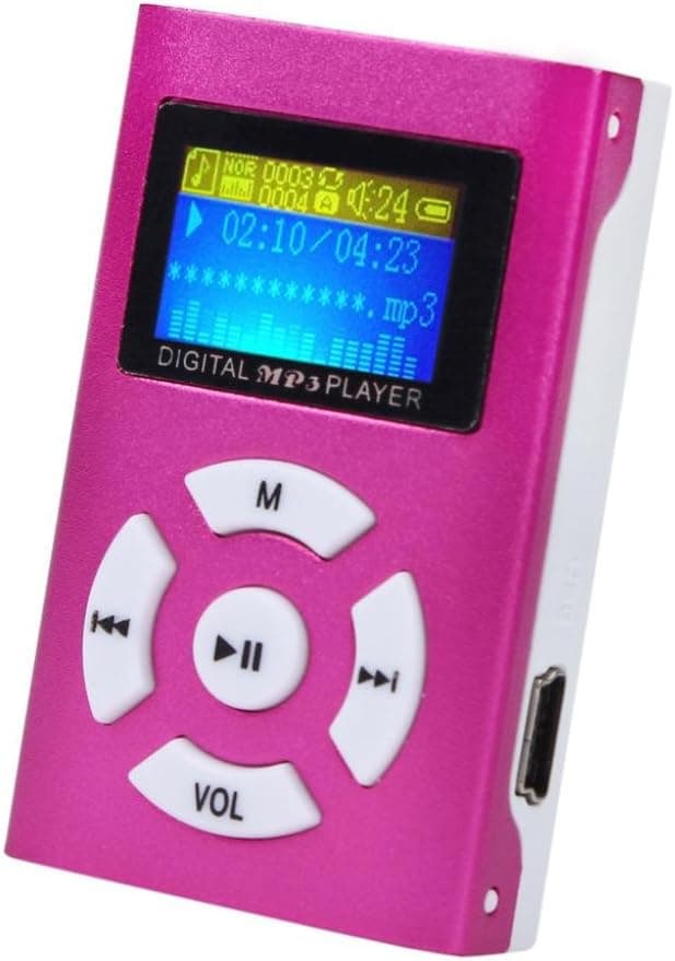 Mandy Mini MP3 Player LCD Screen Red