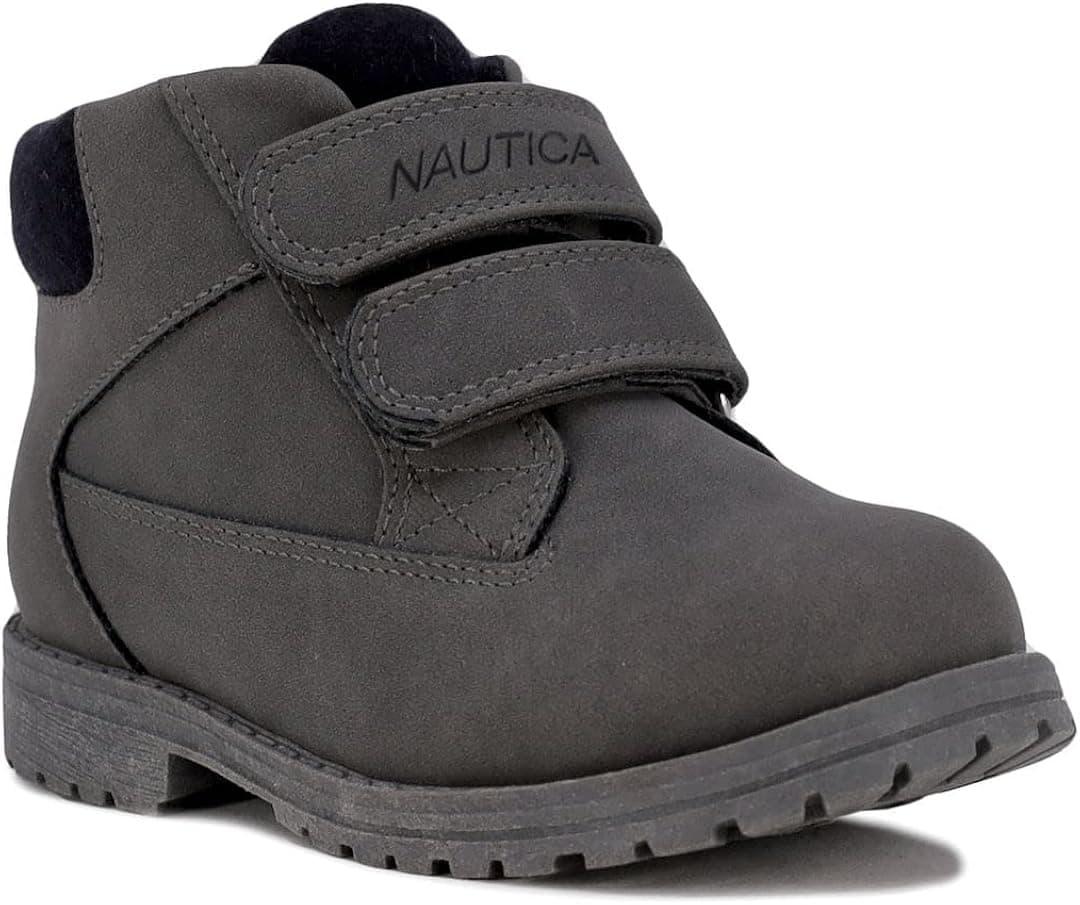 Nautica Kids Dress Chukka Boots - Boys Booties with Adjustable Strap (Toddler/Little Kids)