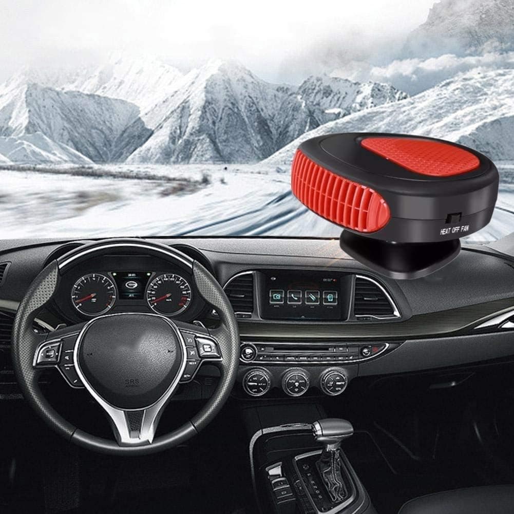 Portable Car Heater Defroster Demister 12V 150W Electric Heater Windshield 360 Degree Rotation Heating Cooling Fan Car Defogger