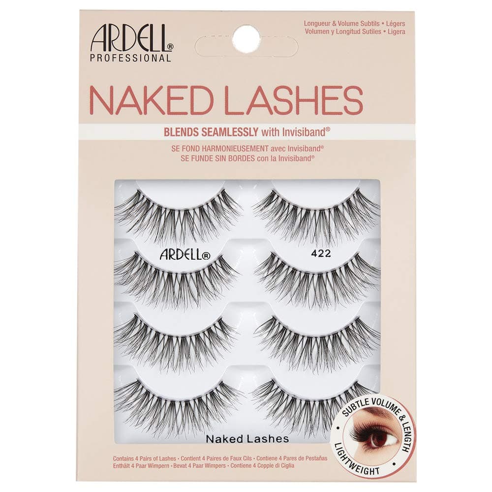Ardell Strip Lashes Naked Lashes #422, 4 Pairs x 1-Pack