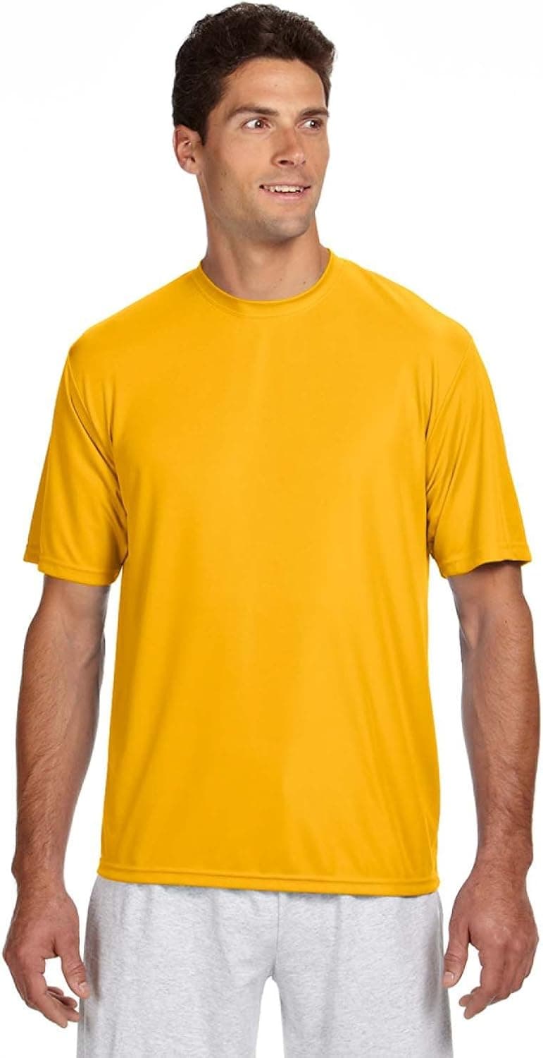 A4 Adult Cooling Performance T-Shirt, Gold, Large