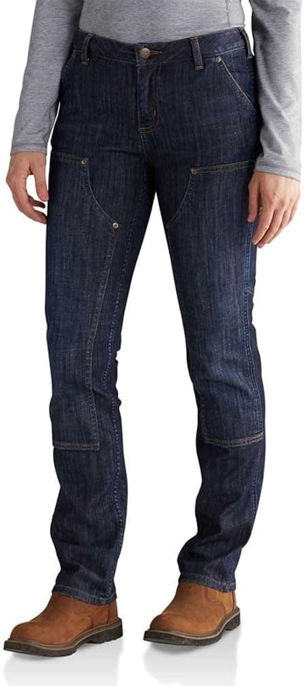 Carhartt Women's Slim Fit Layton Double Front Straight Leg Jean