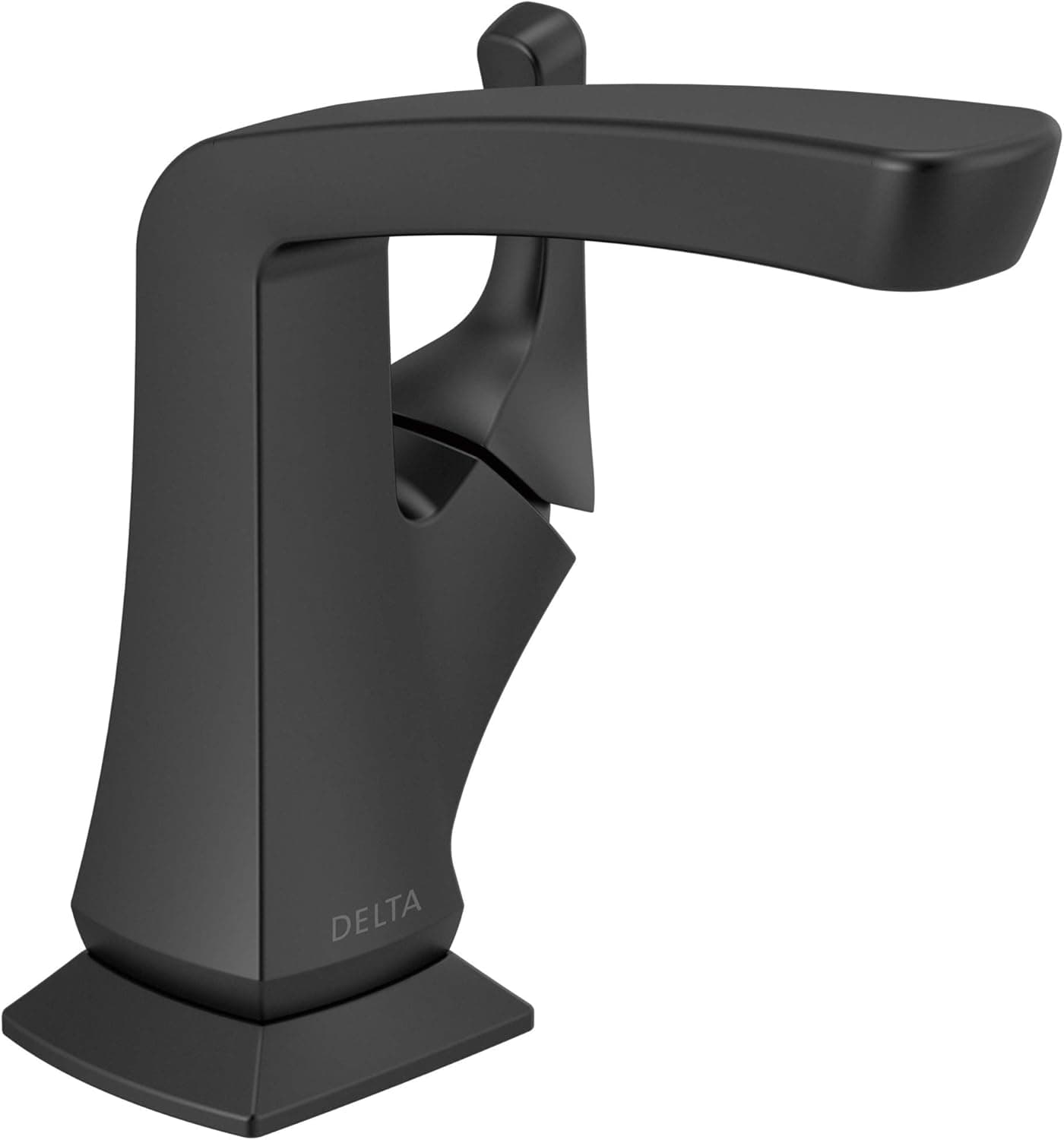 Delta Faucet Vesna Single Hole , Single Handle Bathroom Faucet, Drain Assembly, Matte Black 15789LF-BL