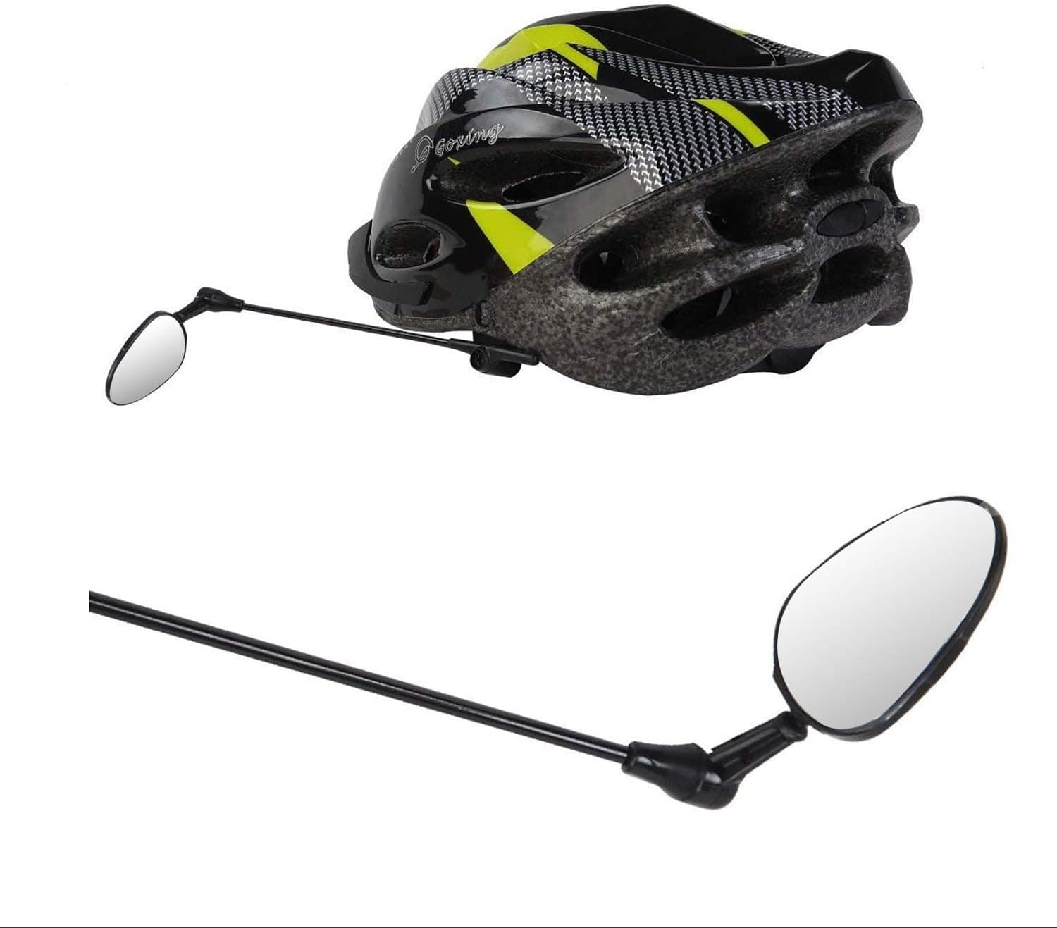 Yopoon Bike Helmet Mirror, Clear View 360° Adjustable Lightweight Bicycle Mirror for Adults & Kids, Compatible with All Helmets