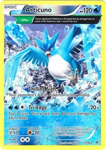 Pokemon - Articuno (17/108) - XY Roaring Skies - Reverse Holo