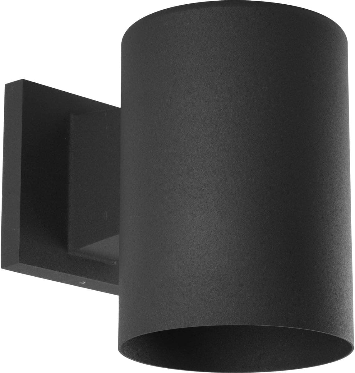 Progress Lighting Cylinder Collection 5" Modern Outdoor LED Wall Lantern Light Black