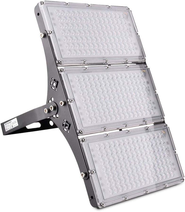 Sararoom 300W LED Flood Light Outdoor, IP65 Waterproof LED Security Lights, 27000LM 3000K Warm White LED Stadium Light, Floodlight Landscape Wall Light for Yard, Street, Parking Lot, Garage
