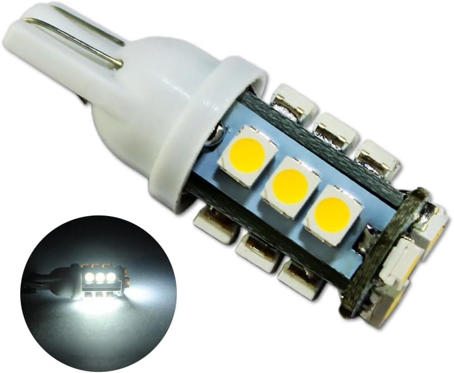 ZITRADES T10 168 194 912 921 2825 W5W Wedge Base 15 LEDs SMD 3528 LED Bulb Cool White Tower Type BY ZITRADES