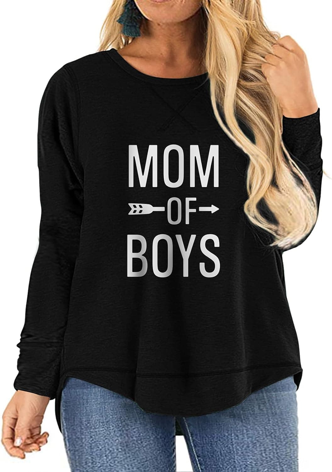 Women's Plus Size Tops Summer Short Sleeve Crewneck Tunic Tops Casual Blouse Side Split Tunics Shirts