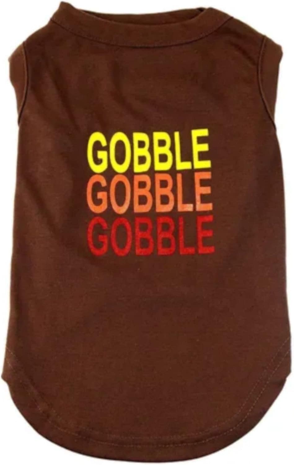 Midlee Gobble Gobble Gobble Dog Thanksgiving Shirt (Medium)