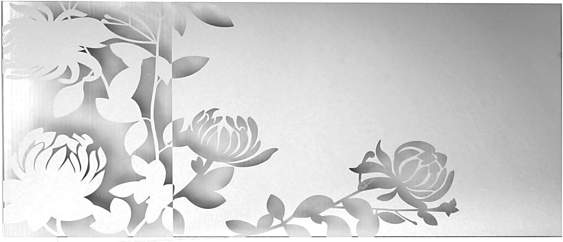 nexxt Melissa Mirror with Transparent Floral Design
