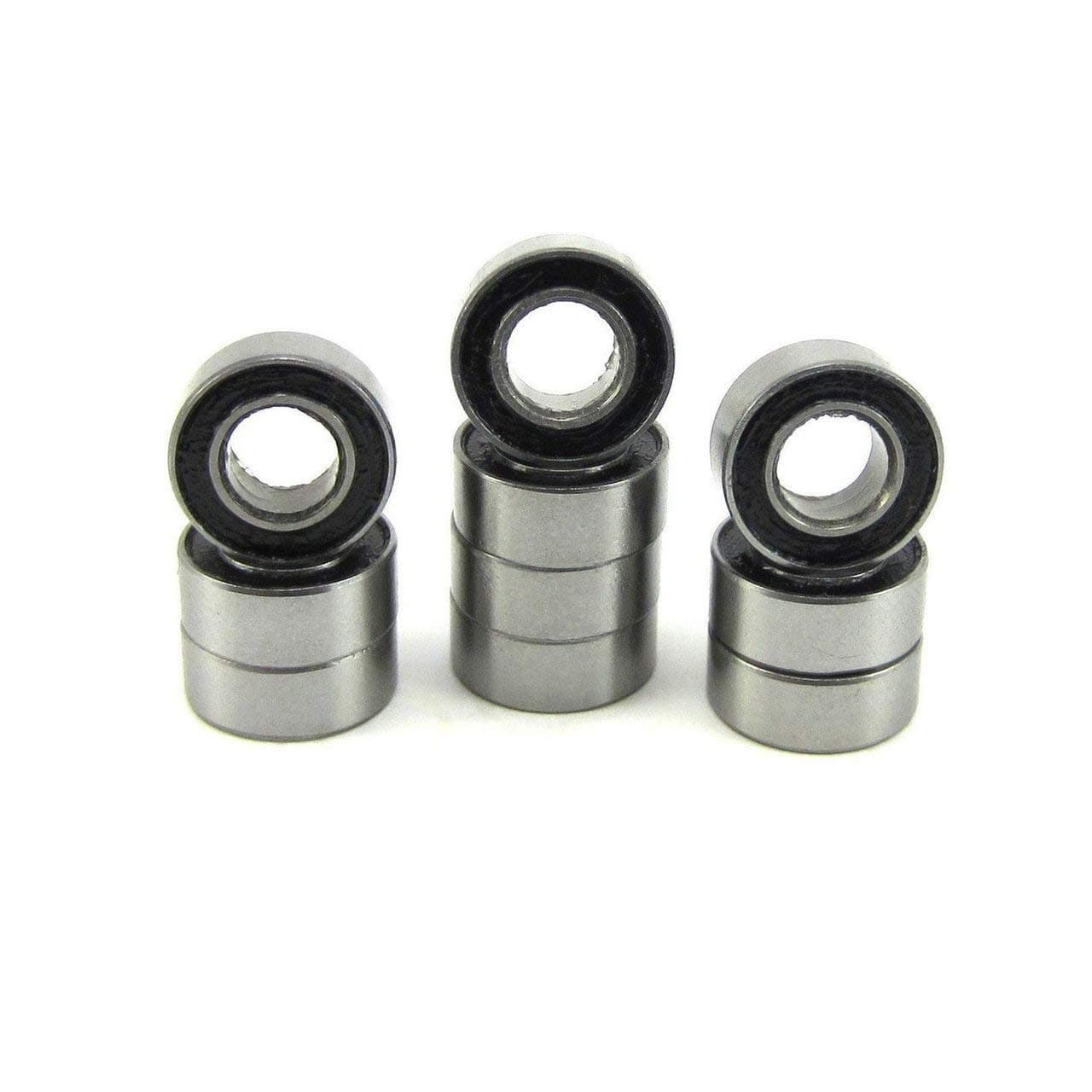 TRB RC 10pcs. 5x10x4mm Ball Bearings Steel ABEC 1 Rubber Seals