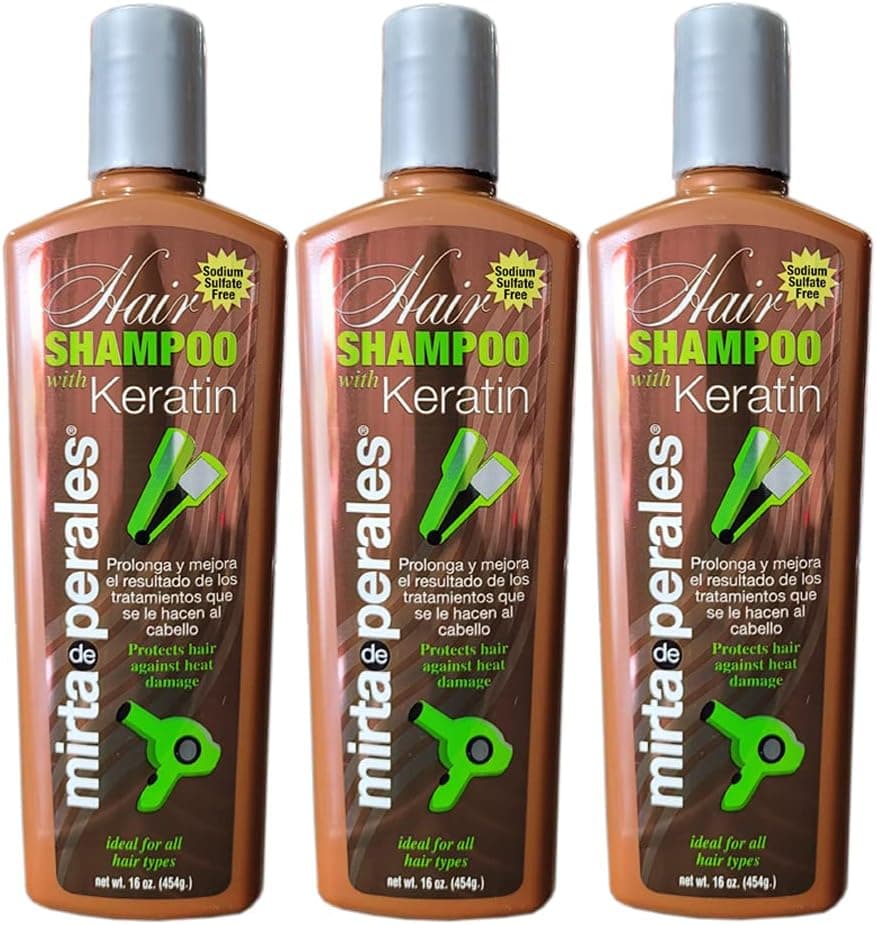 Mirta de Perales Keratin Shampoo, 16 oz (Pack of 3)