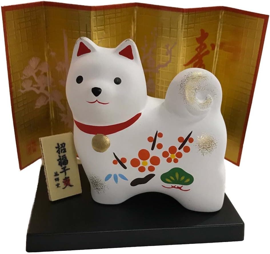 Year of the Dog Figurine Bell with Stand and Mini Screen ZD24