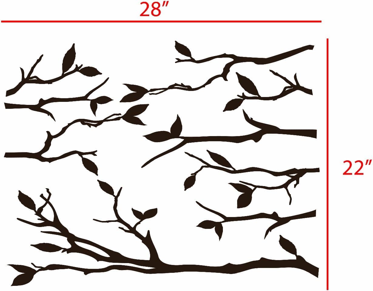 Extra Branches in DARK BROWN - Wall Decal - Deco Art Sticker Mural