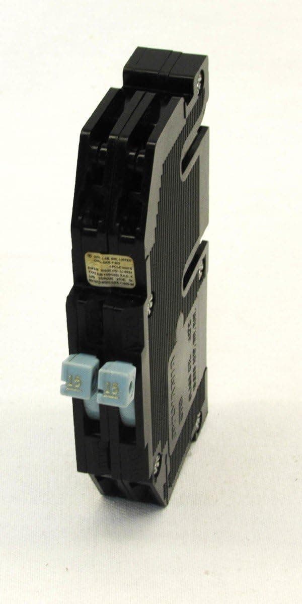 ZINSCO R38-15 BREAKER 15/15 AMP TWIN TANDEM, SCREW WIRE TERMINALS 2- 1POLES RC38 15A