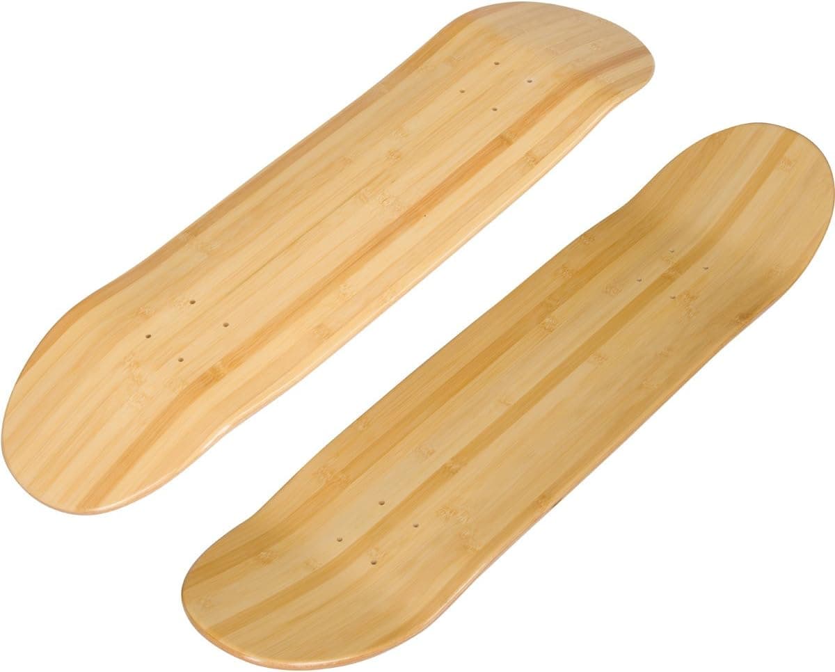 Bamboo Skateboards Bamboo Skateboard Blank Short Board Deck, Natural, 7.0" X 28"