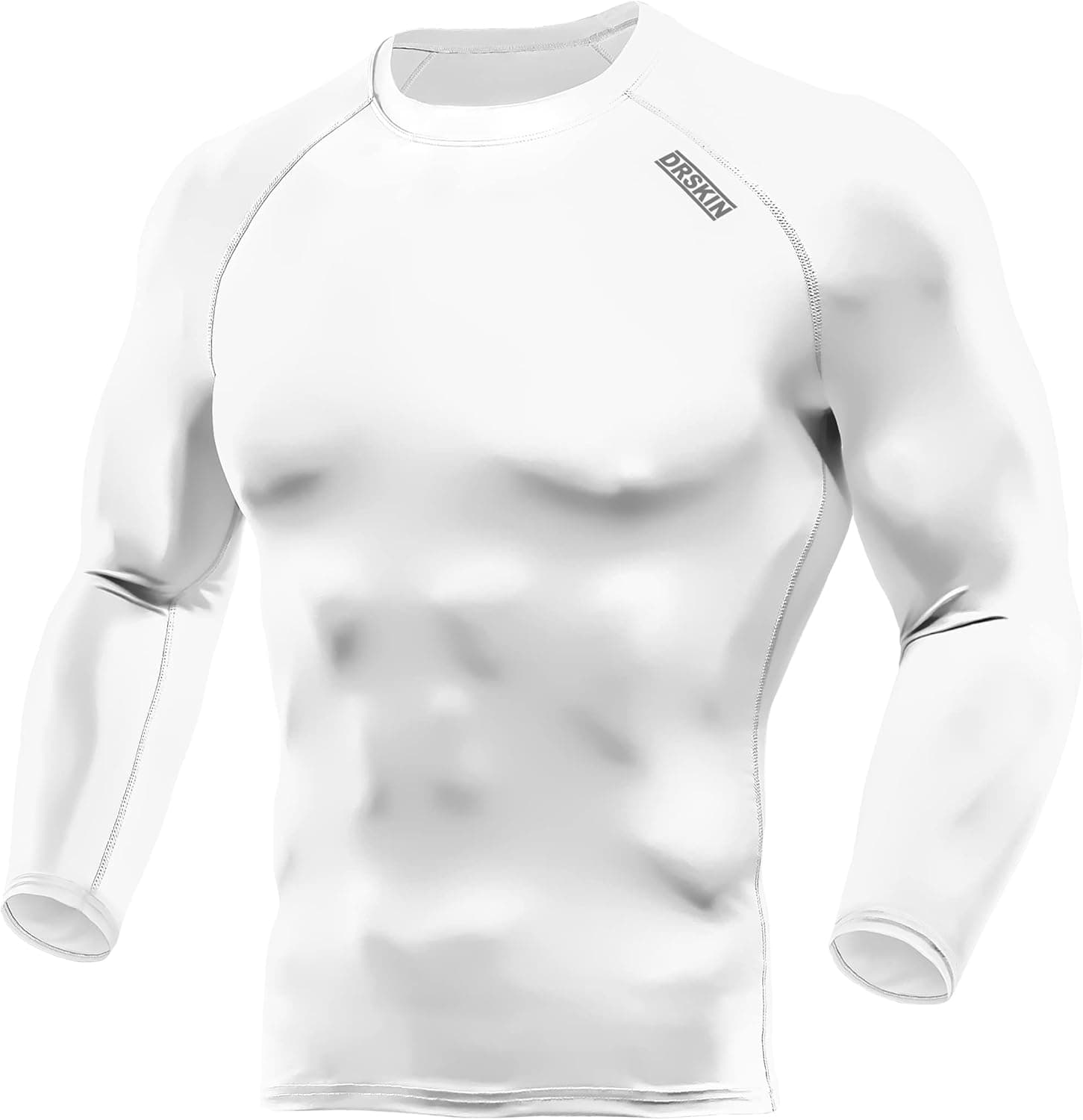 DRSKIN 4, 3 or 1 Pack Men's Compression Shirts Top Long Sleeve Sports Baselayer Workout Running Athletic Gym