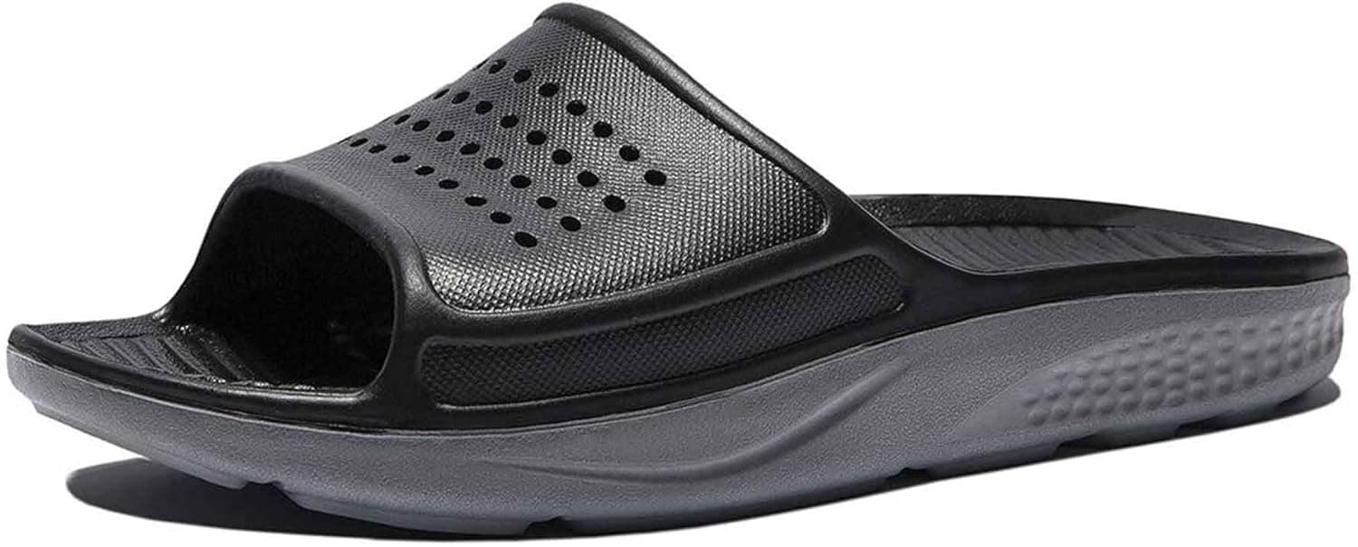 Men's Shower Slides Athletic Arch Support Sandals Rubber Anti Skid Slides Sandals