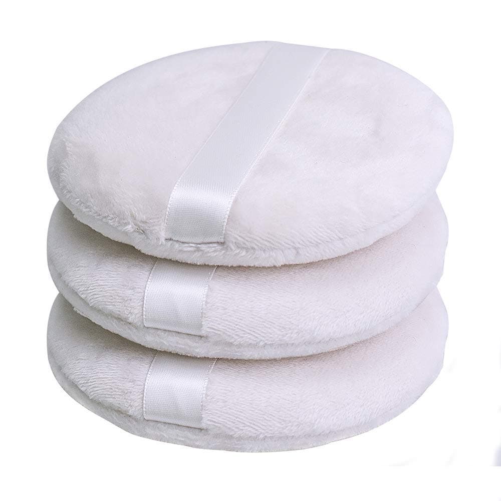 Topwon Body Powder Puff 4 Inch Large Baby Loose Dusting Powder Puffs 2 Pack